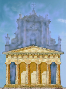 prospetto pincipale dipinto greco